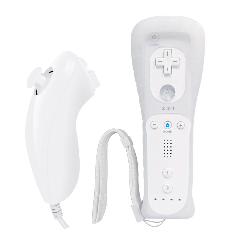 Wii Remote And Nunchuck Controller With Motion Plus