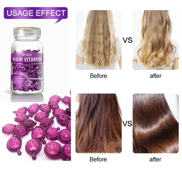 Sevich Smooth Silky Hair Vitamin Capsule Keratin Complex Oil Hair Care Repair Damaged Hair Serum Moroccan Oil Anti Hair Loss 3