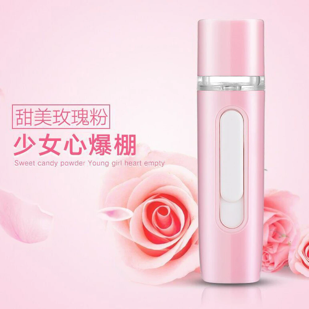 pink Портативный мини 30 мл спрей для лица нано туман распылитель лицевого тела Туманность увлажнение парохода, уход за кожей, Красота инструменты - Цвет: pink