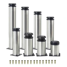 Furniture-Legs-Feet Bed-Feet Sofa Cabinet Table Stainless-Steel 5CM-35CM 1pcs