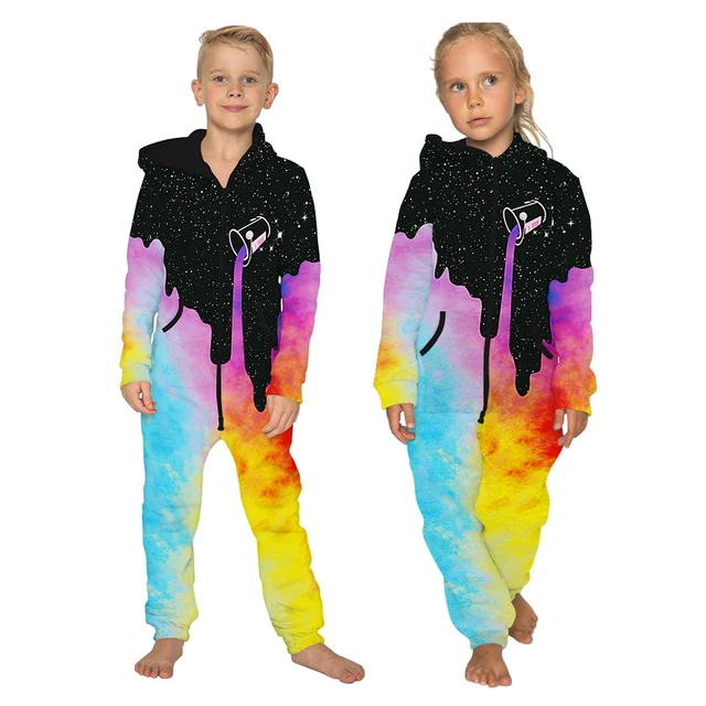 Fashion Add Wool 3D Printed Anime Hoodie Pajamas Romper Zip Jumpsuit Hoody Couple Men Women Insulation Comfortable Adult Jacket TKAA-006