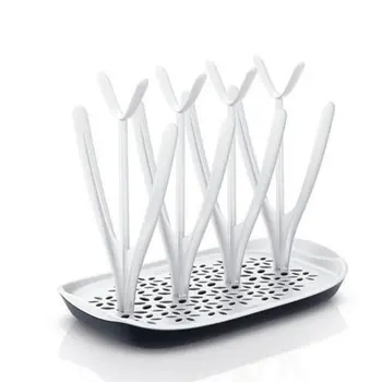 

Baby Bottle Drying Rack Neutral Pp Drain Shelf Cup Holder Removable Bottle Rack Storage Rack White 1 Piece