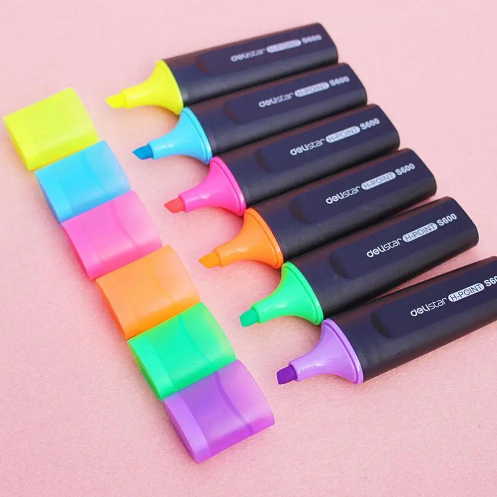 Deli Highlighters Markers Assorted Colors Bulk Fluorescent Highlighter deli-highlighters-markers-assorted-colors-bulk-fluorescent-highlighter