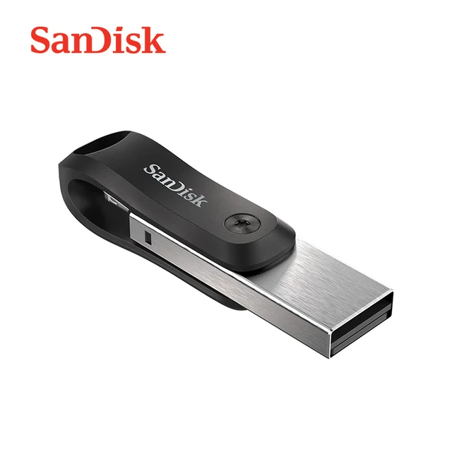 SanDisk USB3.0 Flash Drive iXPand OTG Lightning Connector Stick 256GB 128GB 64GB Metal pen drive MFi For iPhone & iPad SDIX60N 1