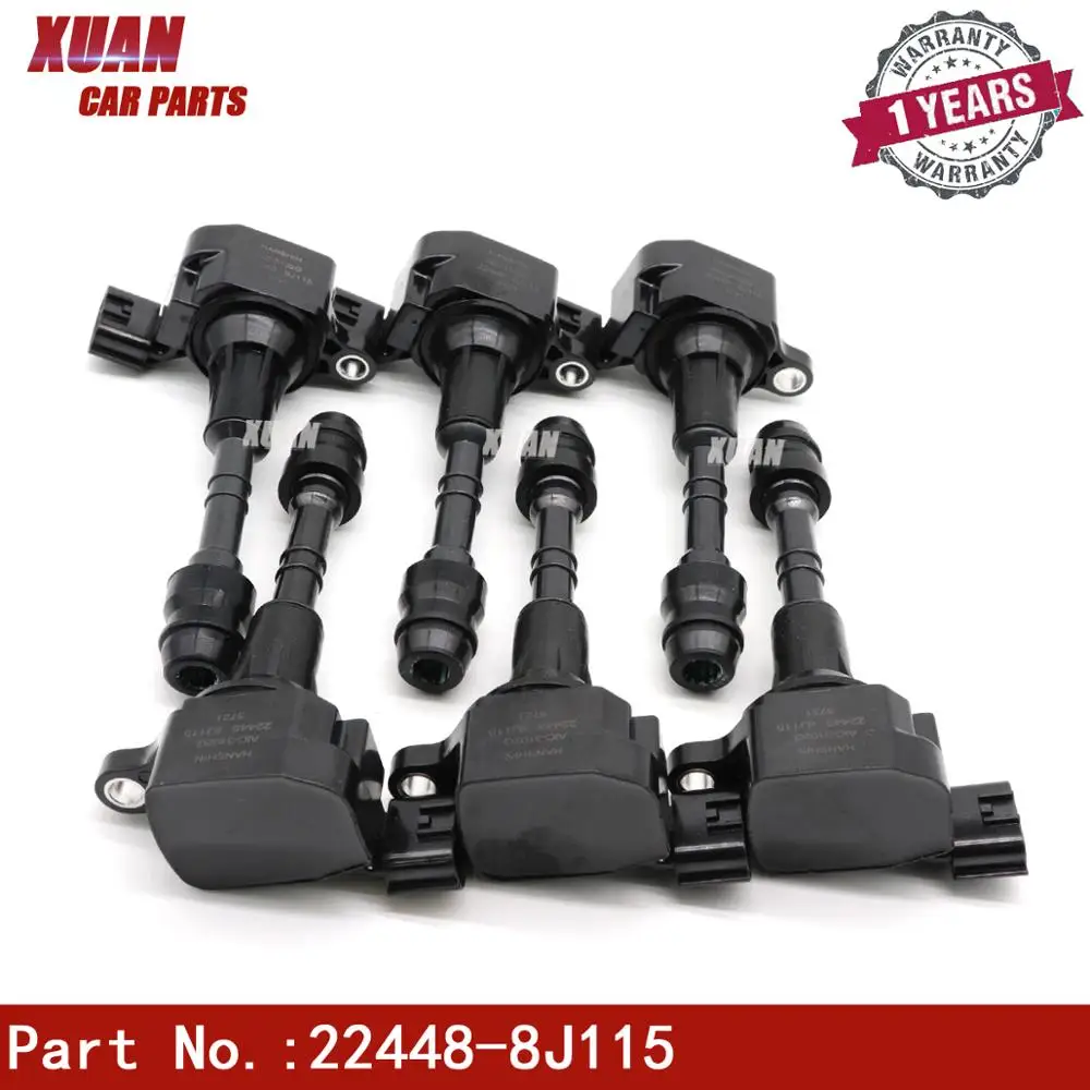 Xuan катушка зажигания 22448-8J115 для Infiniti l35 QX4 Nissan Altima Frontier Maxima Murano NV1500 для марок Quest, Xterra Suzuki Equator