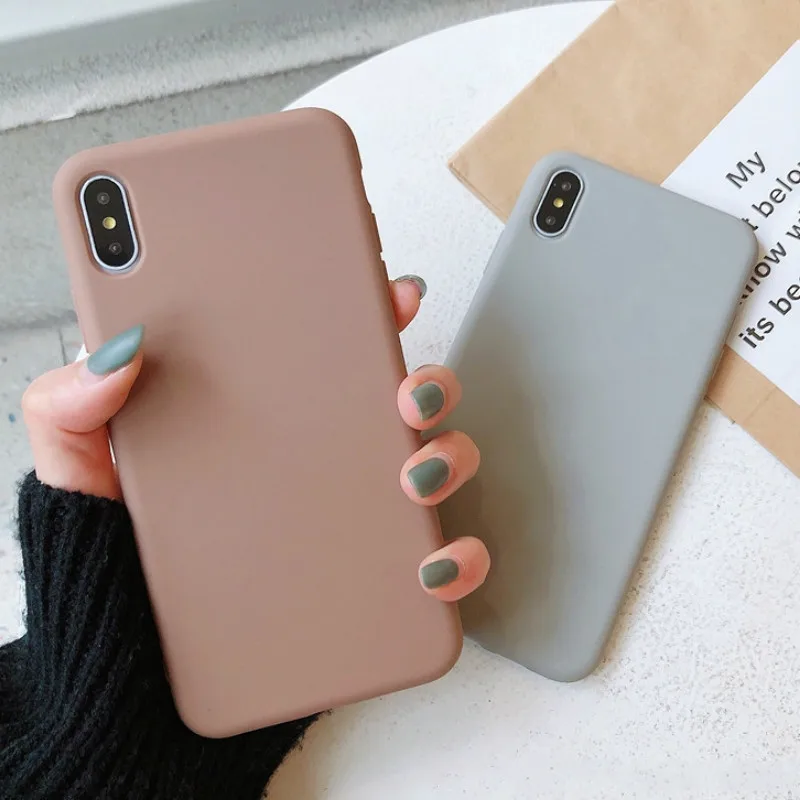 Роскошные леденцового цельного цвета Цвет тонкие мягкие чехлы для samsung Galaxy A7 A9 A6 A8