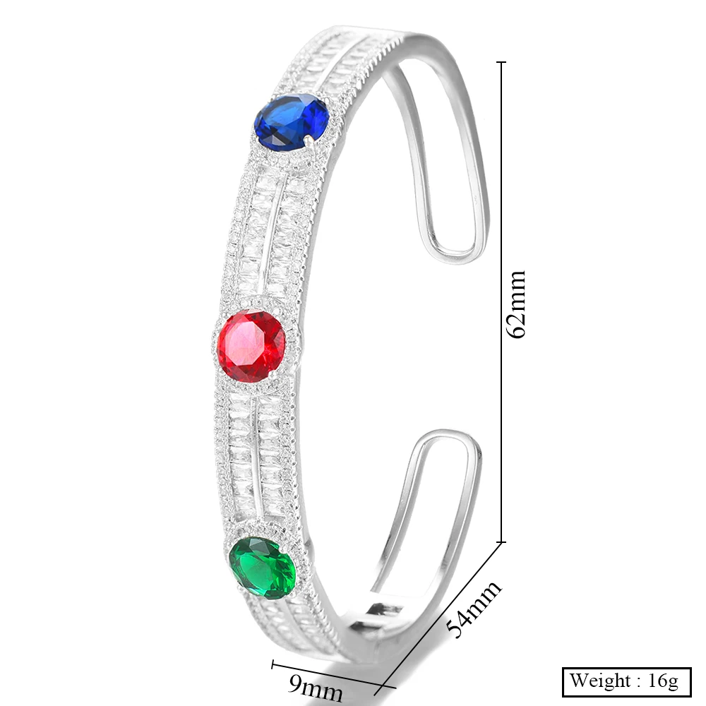 Missvikki роскошный великолепный Очаровательный Открытый браслет для женщин невесты