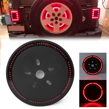 

Red Spare Tire LED Light For Jeep Wrangler JK Car Tire LED Stop Light 3rd Brake Decor Light Taillamp Ring Brake Tail Lights