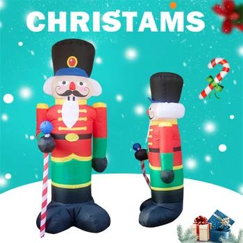 

2.4M Led Inflatable Santa Claus Christmas Outdoors Ornaments New Year Party Home Shop Yard Garden Christmas Decoration For Home