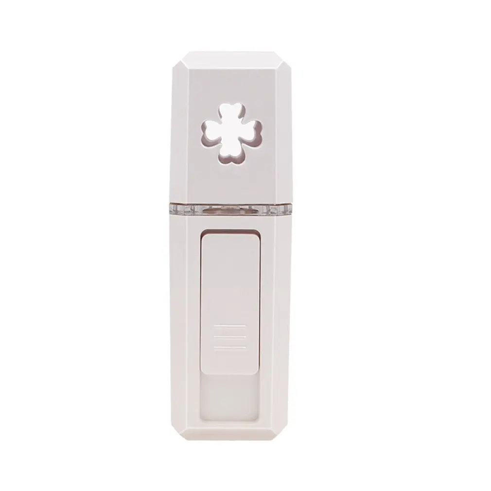 Steam Face Humidifier Water Meter USB Charging Nano Spray Handheld Cold Spray Beauty Instruments - Цвет: White