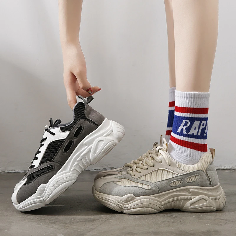 stylish platform sneakers