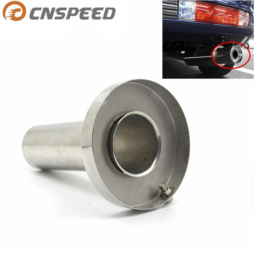 Universal unadjustable 85mm 3.5 98mm 4'' 110mm 4.5'' Car Stainless Chrome Exhaust Muffler Silencer YC100706