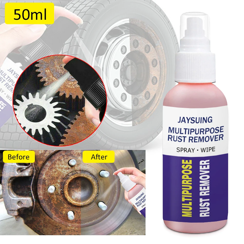 

50ml Rust Remover Multi-Purpose Rust Inhibitor Auto Window Rust Remover Derusting Spray Car Maintenance Cleaning Rust Converter