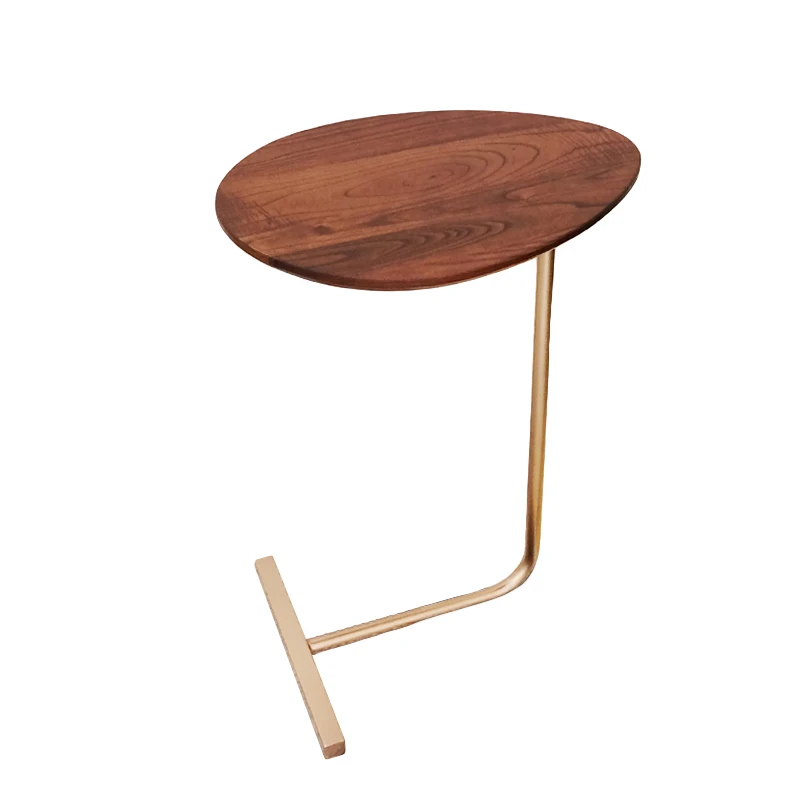 Мобильное твердое дерево кованое железо угловой диван несколько ленивых