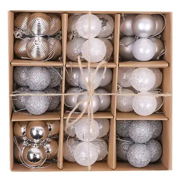 

54PCS Xmas Ball Gift Set Christmas Ball Decorations Xmas Tree Hanging Balls Pendant Ornament Or Shop Party Xmas Mall