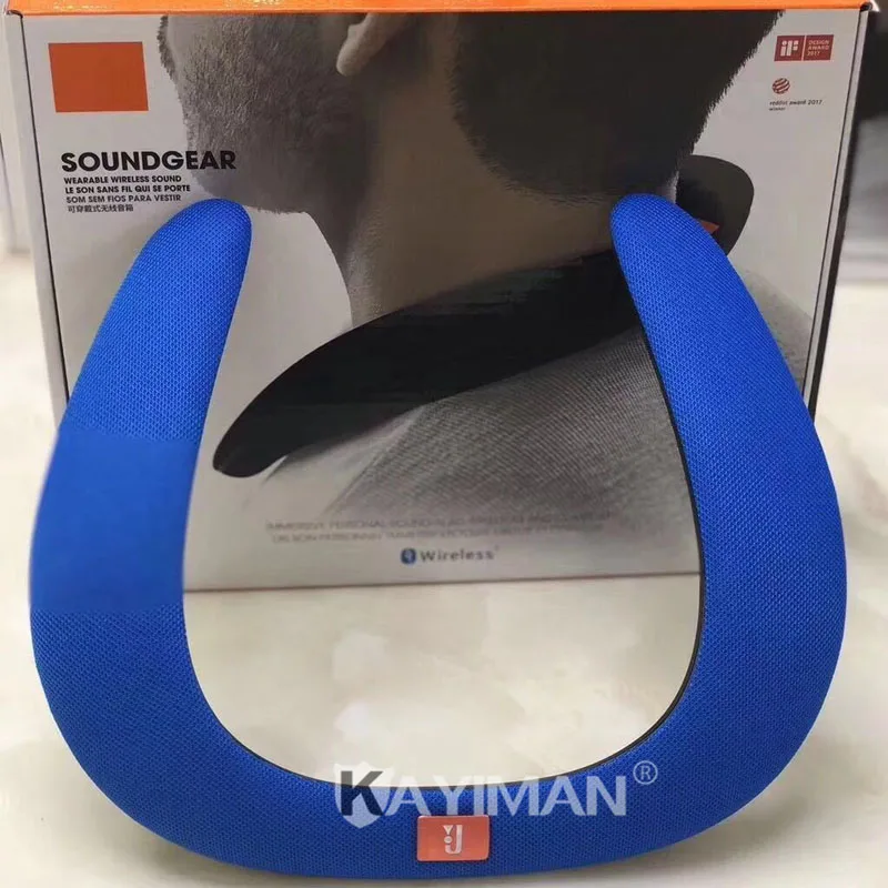 Портативный беспроводной Bluetooth динамик солнцезащитный динамик мобильный сабвуфер многоцелевой 360 градусов стерео 3D музыкальный плеер - Цвет: Синий