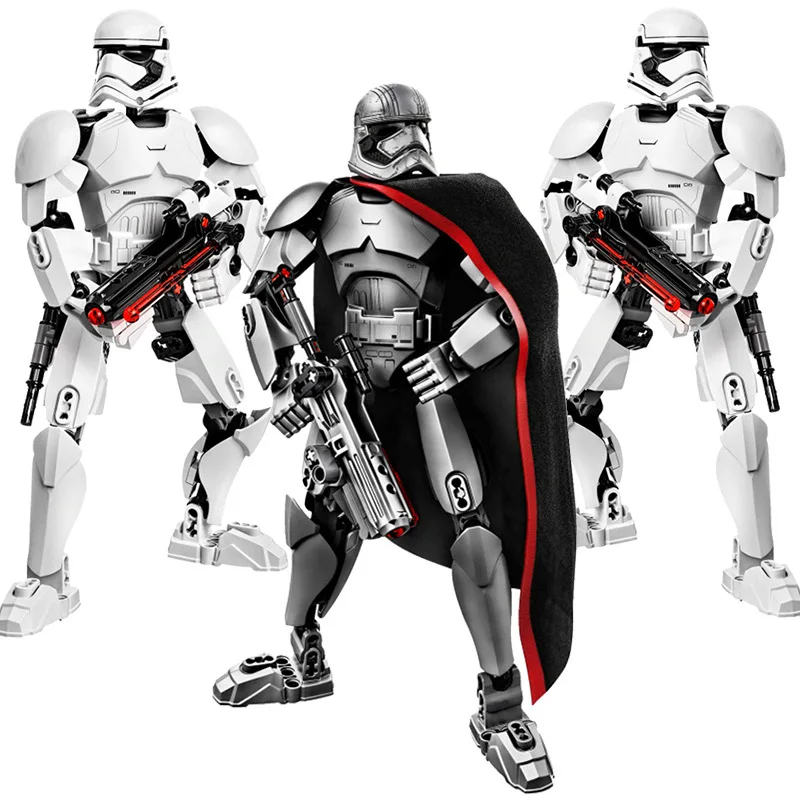 

Star Wars Buildable Figure Stormtrooper Darth Vader Kylo Ren Chewbacca Boba Jango Fett General Grievou Action Figure Toy For Kid