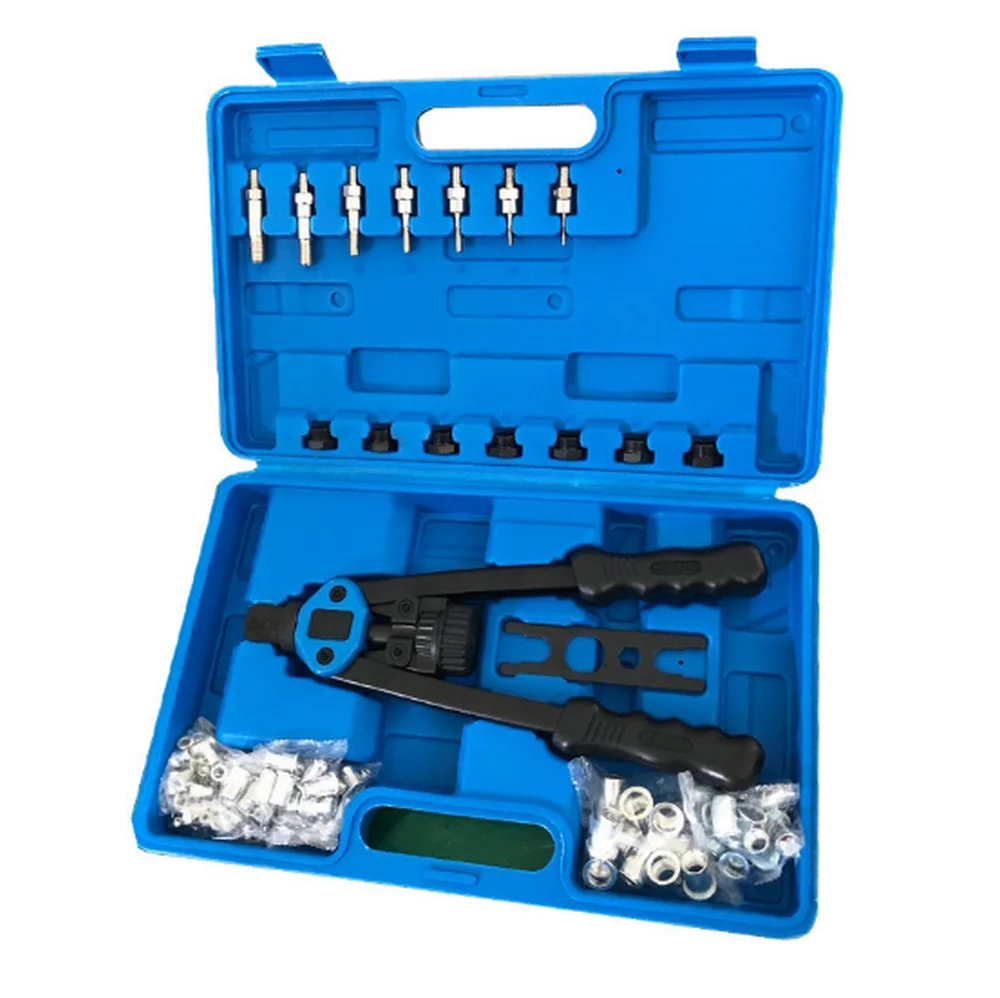 

110Pc Manual Riveting Machine/Riveting Gun Nut Tool M3-M8 Thread Nut Riveting Machine Rivet Kit M3-M12 Riveting Tool Set