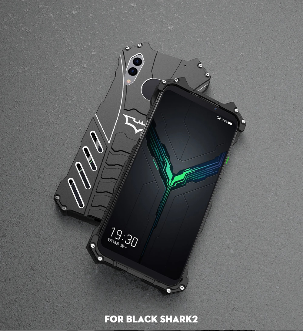 Роскошный Алюминиевый Чехол с Бэтменом для Xiaomi Black shark 2 Pro shark helo 9 SE 8 Lite A3 бампер Броня металлический чехол Fundas Coque Shell