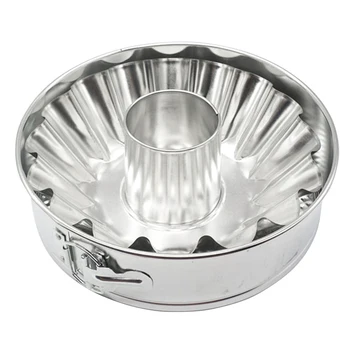 

2pcs Ice Cream Easy Clean Tubes Home Springform Pan Bakeware Removable Bottom Quick Release Cake Mold Set 9inches Rustproof