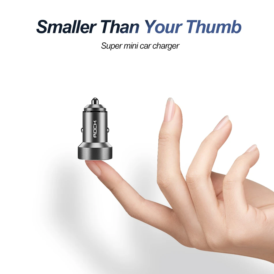 ROCK Metal Quick Charge 4,0 3,0 USB Автомобильное зарядное устройство для iPhone Xiaomi QC4.0 QC3.0 быстрое автомобильное мобильное быстрое зарядное устройство автомобильное зарядное устройство авто