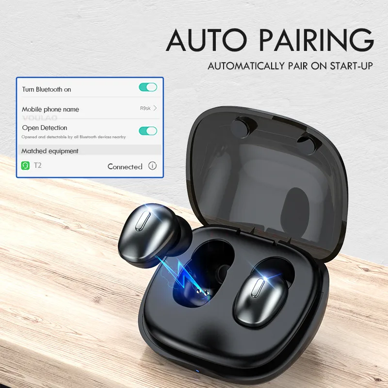 Беспроводные Bluetooth наушники Mini TWS Bluetooth 5,0 Беспроводные наушники с микрофоном 8D стерео наушники гарнитура для IOS Android