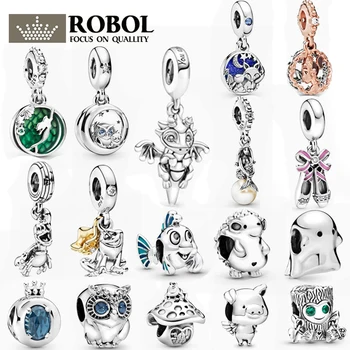 

Original 925 Sterling Silver PAN 2019 Autumn New Charm Beads Necklace Pendant Fit for DIY Bracelet Necklace Women Jewelry Gift