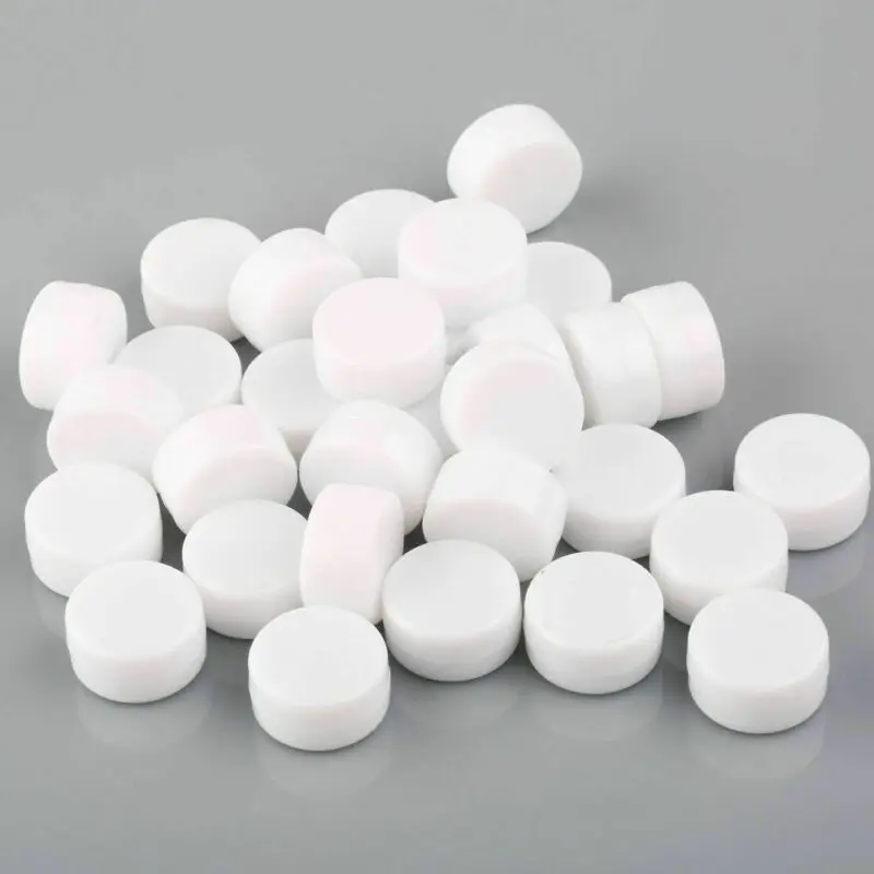 Plastic Rattle Box 50/100 pcs/pack 1 pack White flat built-in plastic rattle box, 22mm ball jingle bell squeeze sound wave device