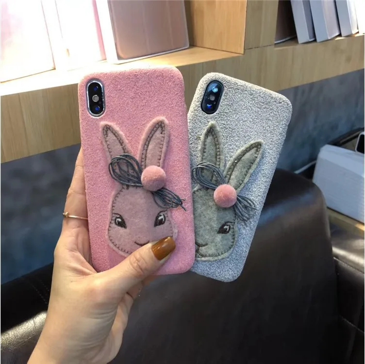 

case for iPhone 11 XR 7 8 11 Pro Max X XS Max Plus 6 6s cover big Rabbit