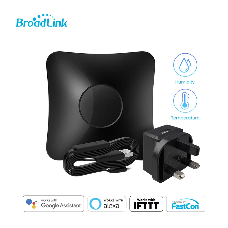 Broadlink Rm4 Pro Wi-fi Smart Universal Remote Hub With Hts2 Temp And Humidity  Sensor Smart Home Set - Smart Remote Control - AliExpress