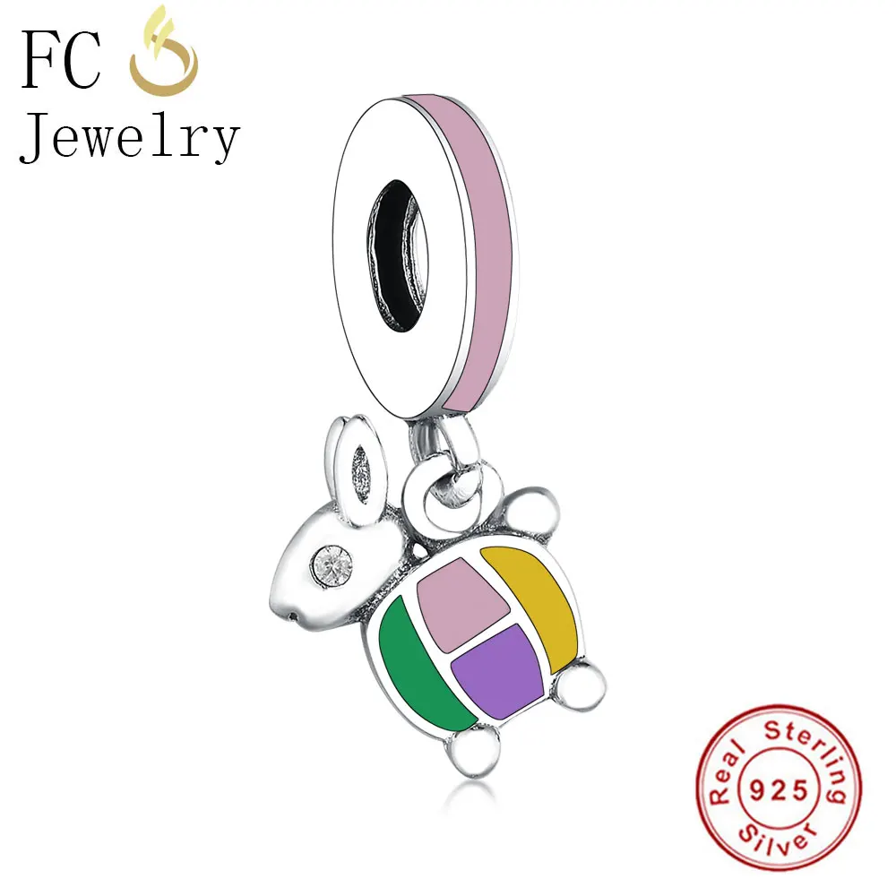 FC Jewelry Fit оригинальный браслет BrandCharm из стерлингового серебра 925 пробы черепаха с