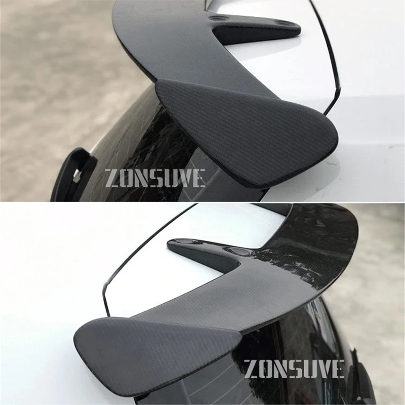 uso para mazda spoiler plástico abs olhar hatchback suv telhado asa traseira corpo kit acessórios