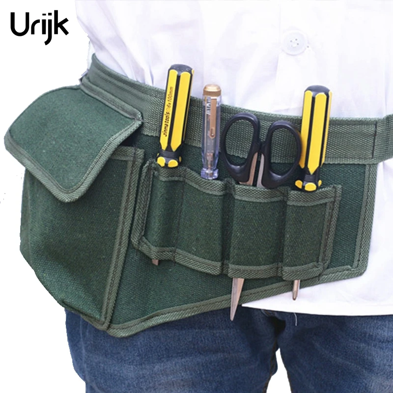 

Hardware Electrical Tool Bags Adjustable Waist Belt Tools Pockets Construction Packs Thicker Canvas Bag Without Tool