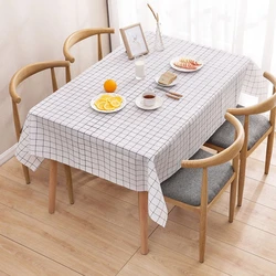 Simple lattice Tablecloth PVC Hotel Picnic Table Rectangular Table Covers Home Dining Tea Table Waterproof Oil-proof Tablecloth Simple lattice Tablecloth PVC Hotel Picnic Table Rectangular Table Covers Home Dining Tea Table Waterproof Oil-proof Tablecloth