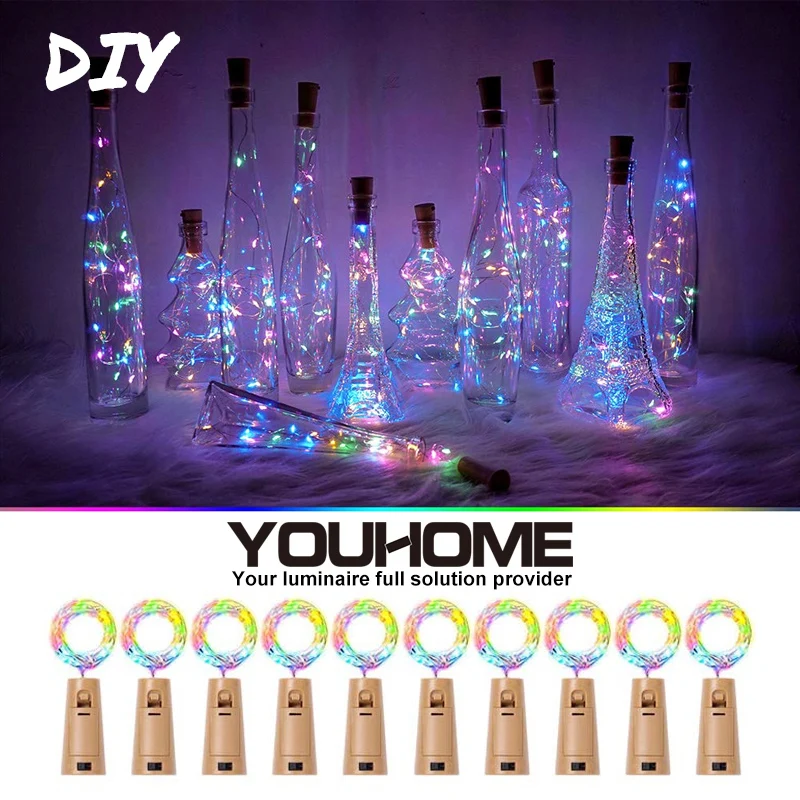 5/10 шт./упаковка водонепроницаемые светодиодные пробковые