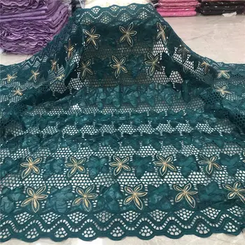 

African Swiss Voile Lace Fabric High Quality French Bazin Riche brocad Fabric Embroidery Nigerian Net Lace Fabric For Woman