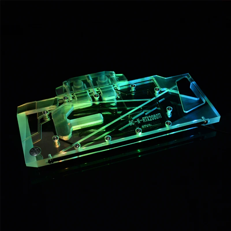 ^*Best Offers Syscooling Full Coverage GPU Water Block For Graphics Card Heatsink for RTX TITAN,RTX 2080TI PUBLIC VERSION