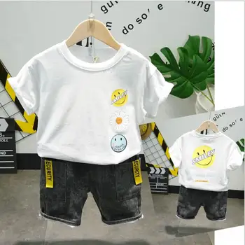 

Summer Children Boys Girls Cotton Clothes Kids T-Shirt Shorts 2pcs/Sets Toddler Fashion Clothing Sets Baby Tracksuits Set 2-7yrs