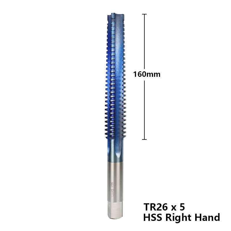 1pc TR20-26 Left/Right Hand Machine Screw Tap Drill Nano Blue Coated Metric Thread Tap For Drilling Metal HSS Machine Thread Tap - Цвет: 1PC TR26x5 Right