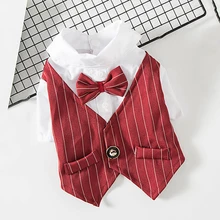Formal Wedding Dog Clothes Pet Dog Suit Pets Dogs Clothing For Dogs Pets Supplies XS-XXL Pet Apparel Puppy Outfit Pug Bulldog