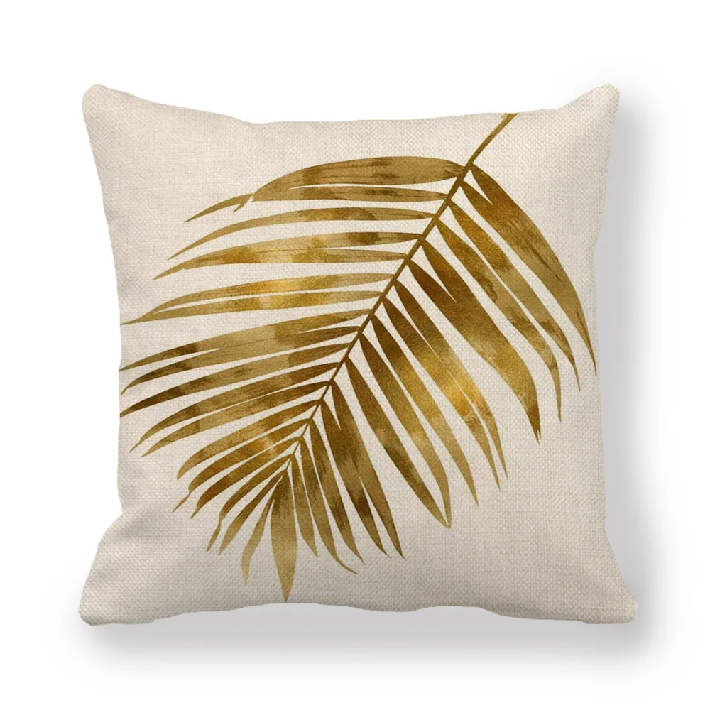 6 Sofa decorative pillowcase plant series pillow case living room decorative flowers fruit printed linen pillowcase450x450mm - Цвет: 6
