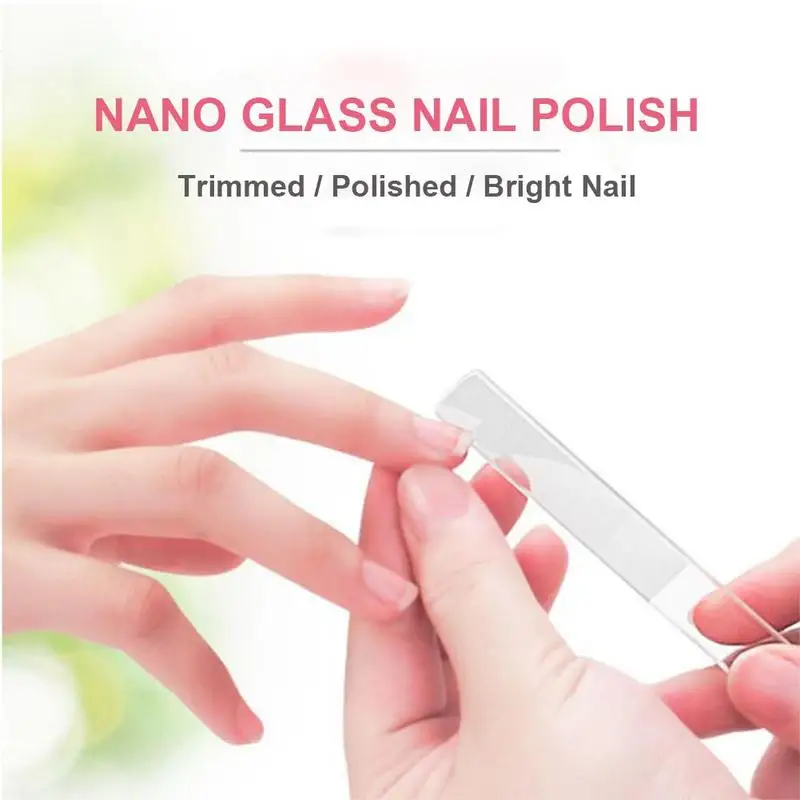 Профессиональный Nano Стекло ногтей cо шлифовальными буферными резцами блок Shiner от