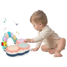 CYSINCOS, Детские барабаны, Детские ручные барабаны, музыкальные инструменты, детские игрушки 6-12 месяцев, музыкальные игрушки для детей, погремушка, ручной барабан