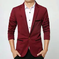 Great Suit Jacket Pockets Casual Turn-down Collar Man Fomal Suit Jacket  Coat    Jacket