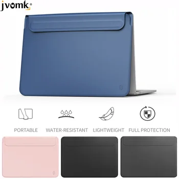 

Laptop Bag for MacBook Touch ID Air 13 A1932 PU Leather Sleeve for MacBook Air Retina Pro 12 16 13.3 15 Ultra-slim Notebook Case