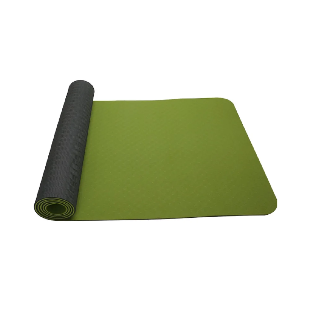 1830*610*8mm Double Color Yoga Mat Eco-Friendly TPE Material Anti-Slip Odorless Fitness Gym Home Tasteless Pad For Beginner