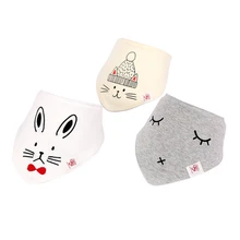 3 шт. в упаковке; детские нагрудники; хлопковые водонепроницаемые Слюнявчики с милым рисунком; Слюнявчики с вышивкой для новорожденных; Одежда для маленьких мальчиков и девочек