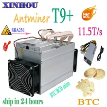 Майнер Antminer T9+ 11,5 T BTC BCH шахтерная микросхема экономические чем antminer S9 S17 T17 S11 S9k T2T T3 M3 M21s Z11 B7 Z11e Z9 E10.1 E9