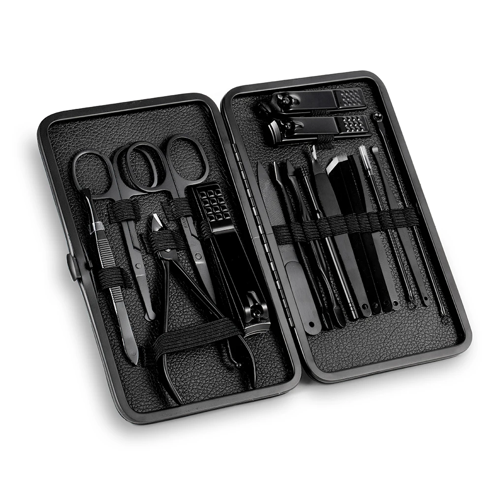 7/10/16/18 pcs Manicure Cutters Nail Clipper Set Household Stainless Steel Ear Spoon Nail Clippers Pedicure Nail Scissors Tool - Image 3