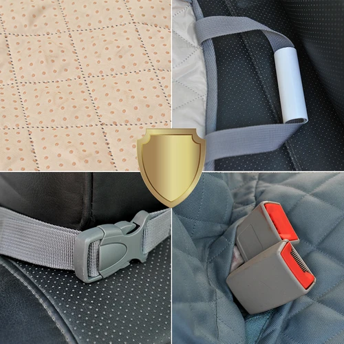 PETRAVEL 애완견 카시트 커버, 방수, 애완견 여행 캐리어, 해먹, 뒷좌석 보호 매트, 개용 안전 캐리어 6